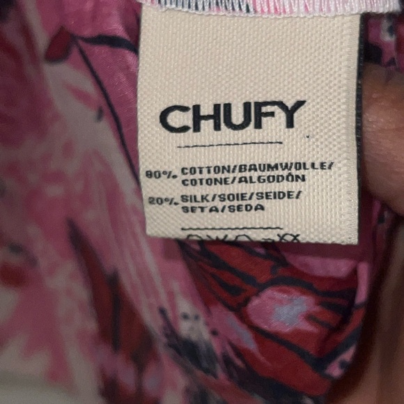 New CHUFY My Aussie Days Ellis Nulla Pink Floral Silk Blend Ruffle Sleeve Top - Picture 5 of 5